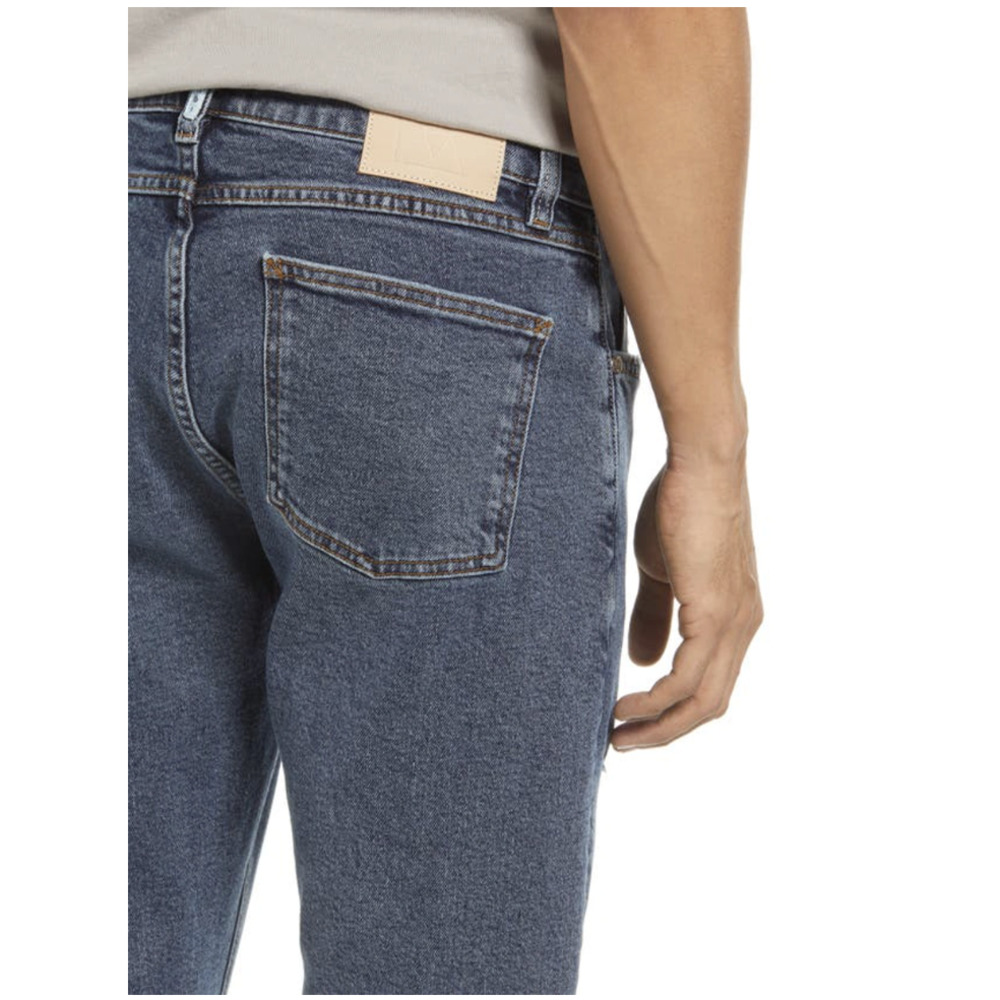 AMENDI Lars Ripped Tapered Slim Fit Jeans In Broken Blue - Picture 5 of 16